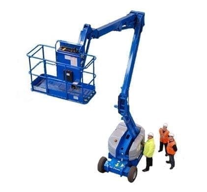 MEWP training course blue mobile elevated work platform